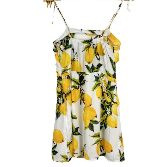 Nasty Gal You’re My Main Squeeze Lemon Mini Dress Size 4 - Picture 4 of 8